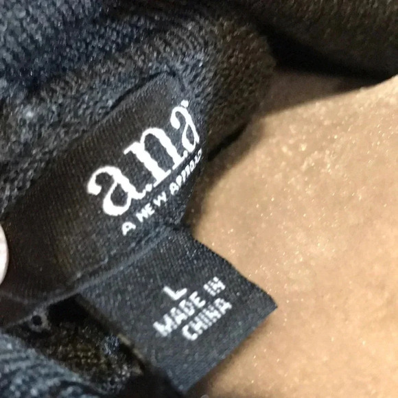 Black/Gray Cowl Neck Midi Sweater Dress 3/4 Sleeves with added Belt-Size L - Picture 8 of 9